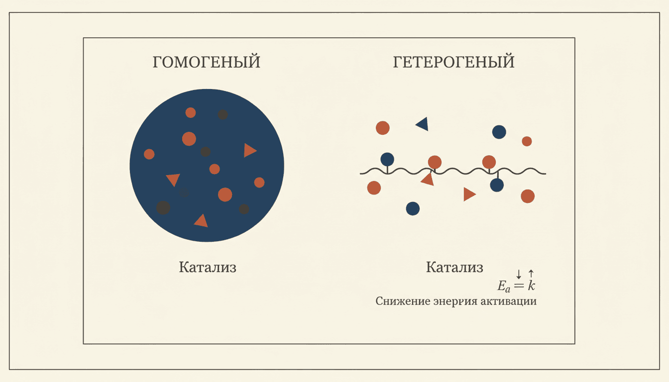 Катализатор гомогенный гетерогенный: в чём разница