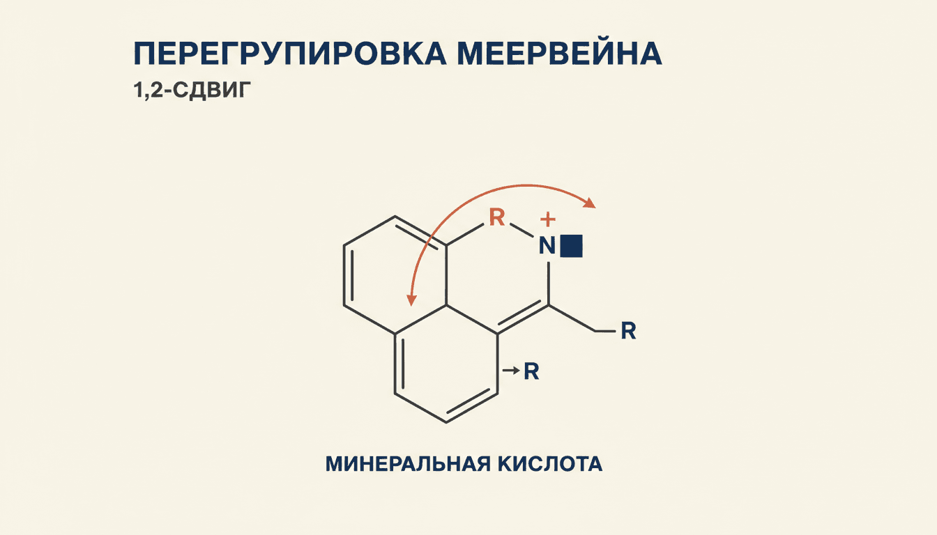 Перегруппировка Меервейна: 1,2-сдвиг у карбкатионов