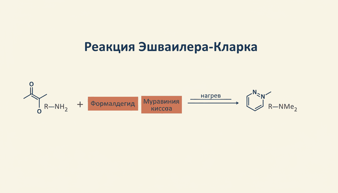 Реакция Эшвайлера-Кларка: метилирование аминов