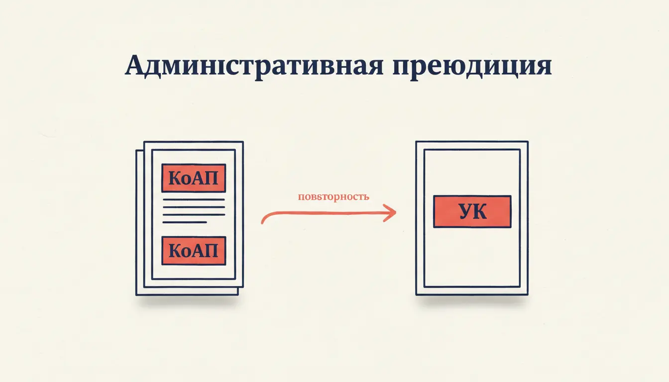 Административная преюдиция в УК РФ: как работает механизм