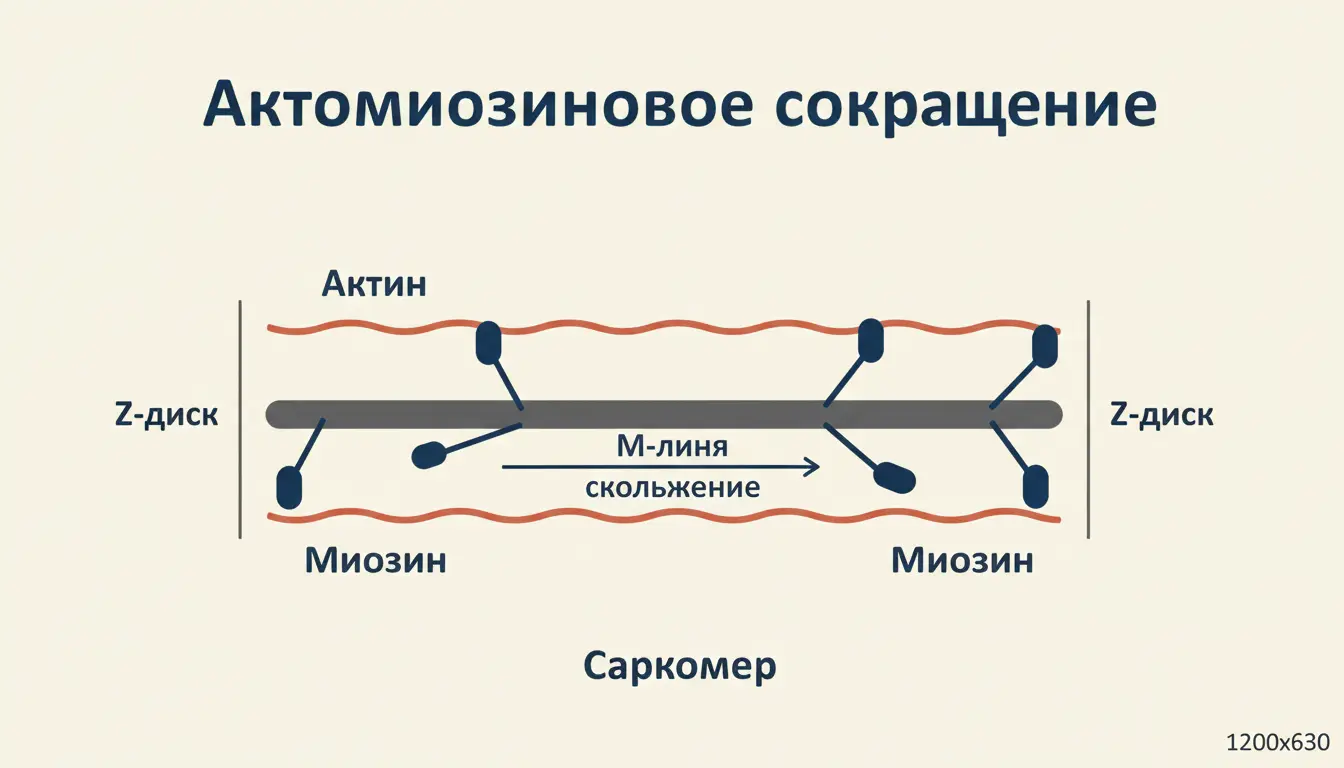Актомиозиновое сокращение: как нити двигают саркомер