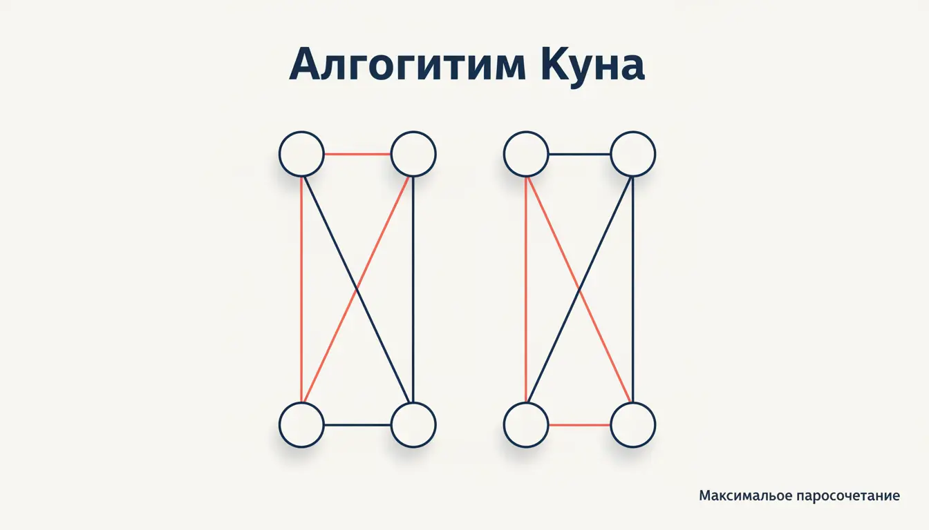 Алгоритм Куна: как найти максимальное паросочетание