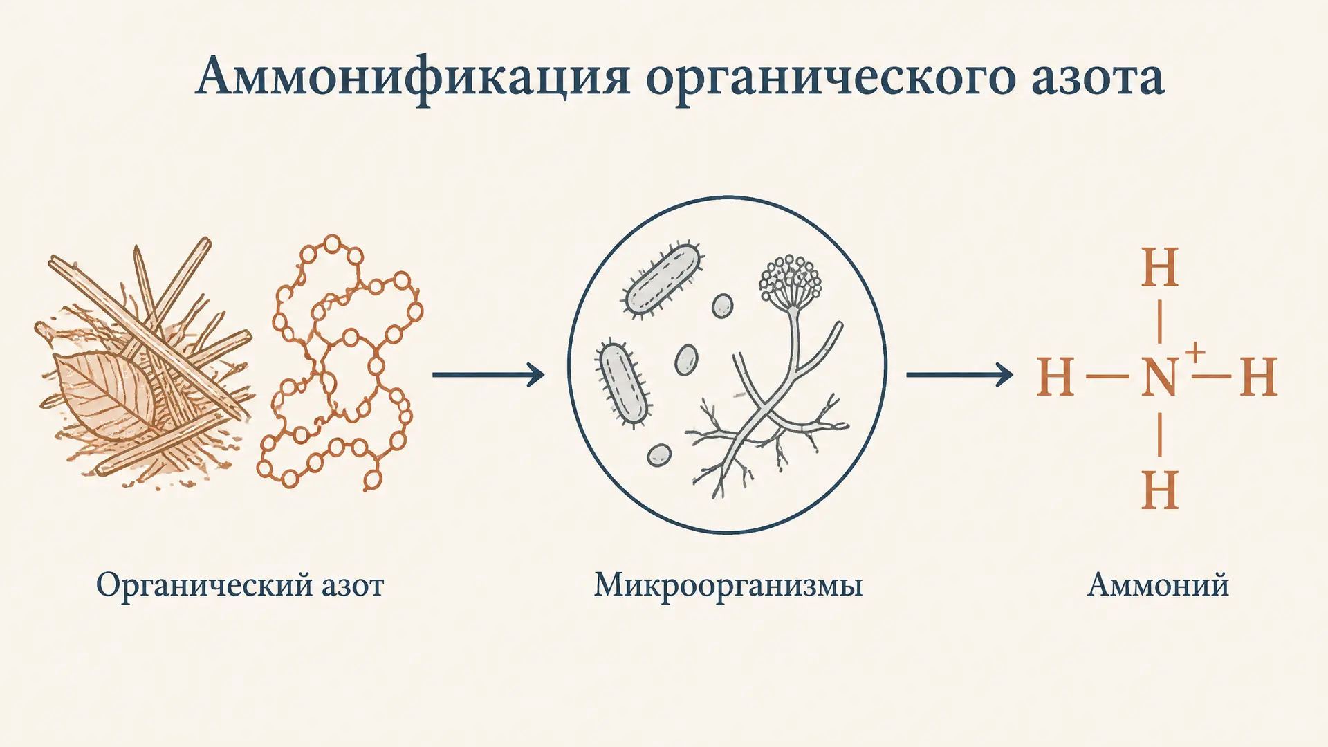 Аммонификация органического азота: суть процесса