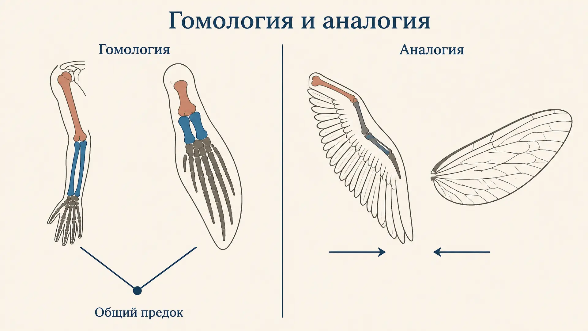Аналогичные и гомологичные органы: как их различать