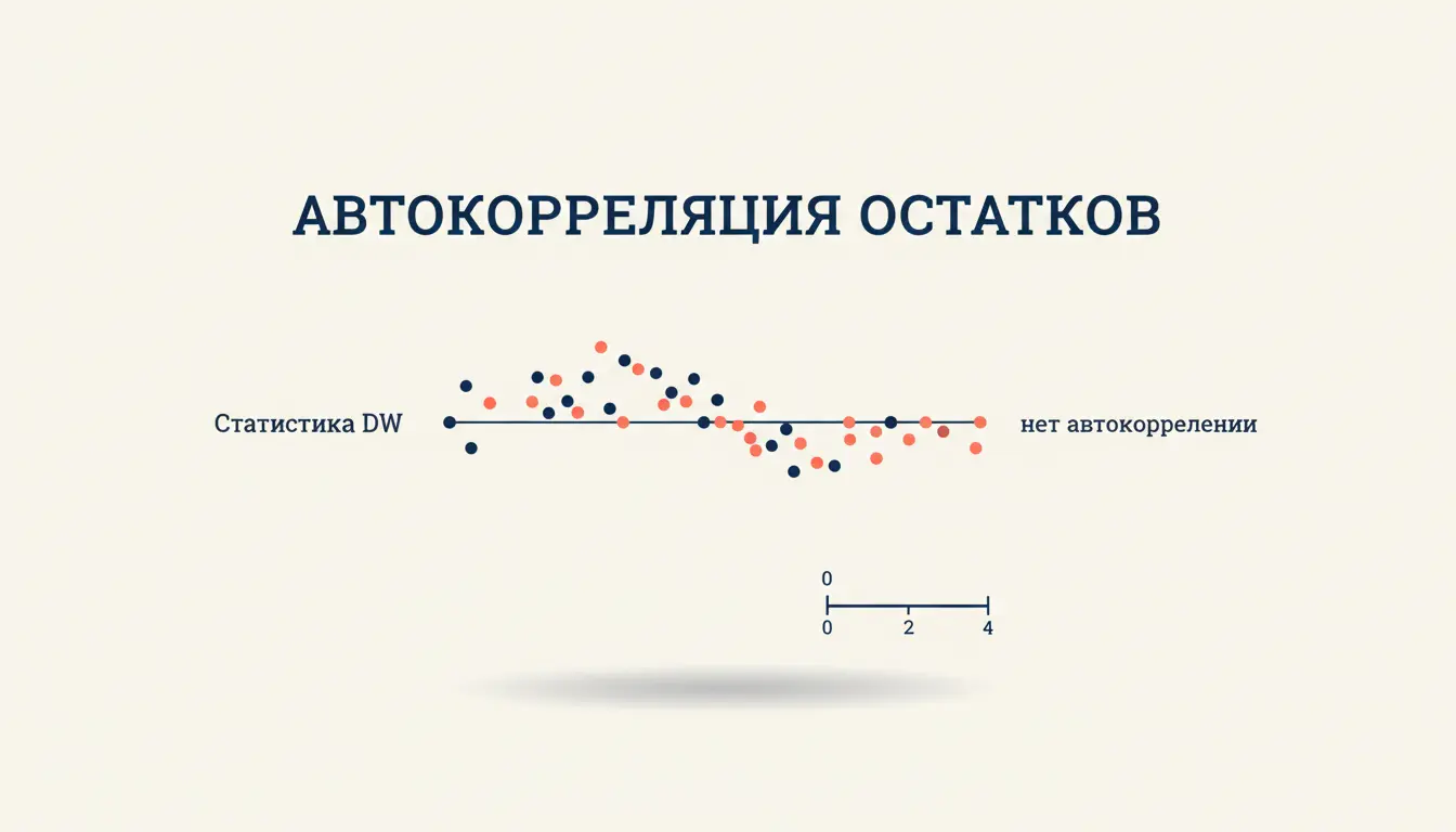Тест Дарбина-Уотсона: автокорреляция остатков