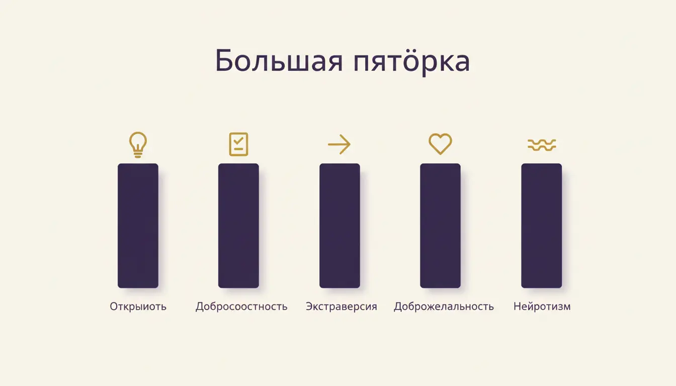 Большая пятёрка личностных черт: что измеряет модель OCEAN