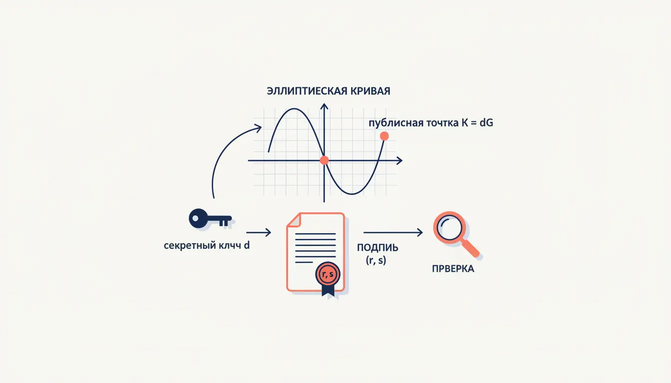 Цифровая подпись ECDSA: как устроена и как проверяется