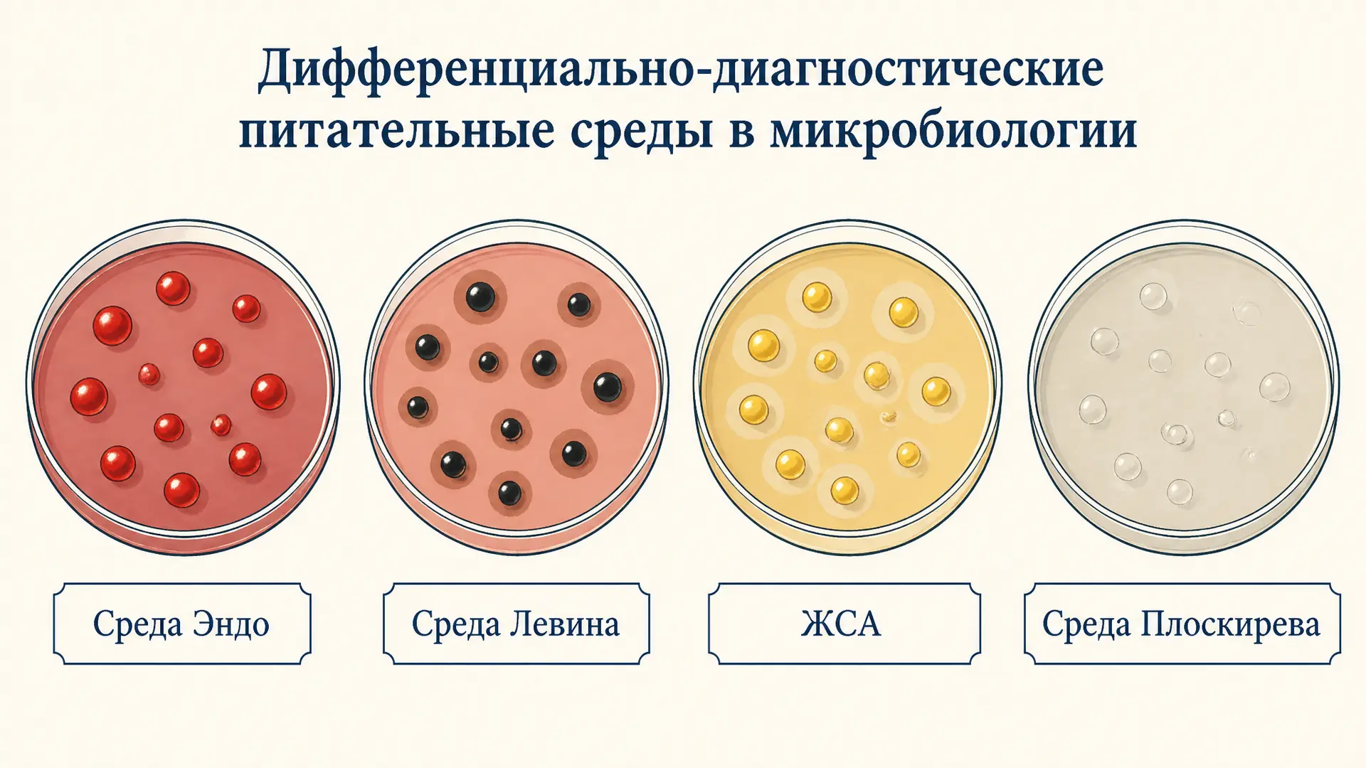 Дифференциально-диагностические среды: примеры и применение