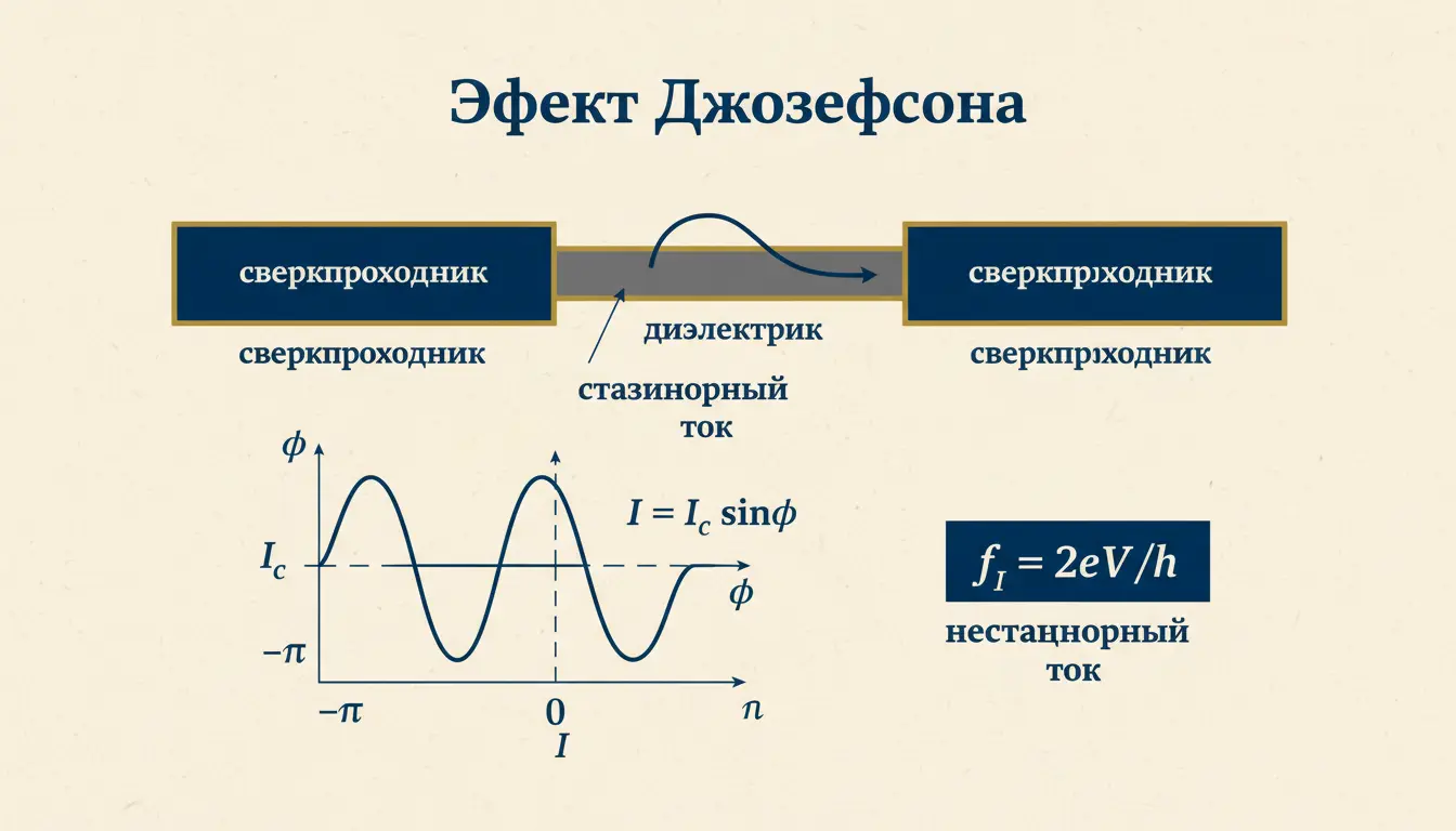 Эффект Джозефсона: туннельный сверхпроводящий ток