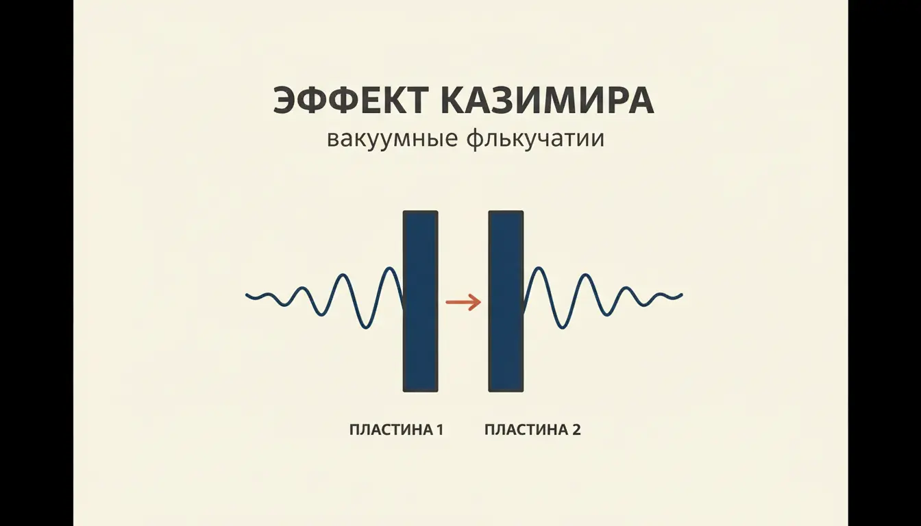 Эффект Казимира: вакуум притягивает пластины