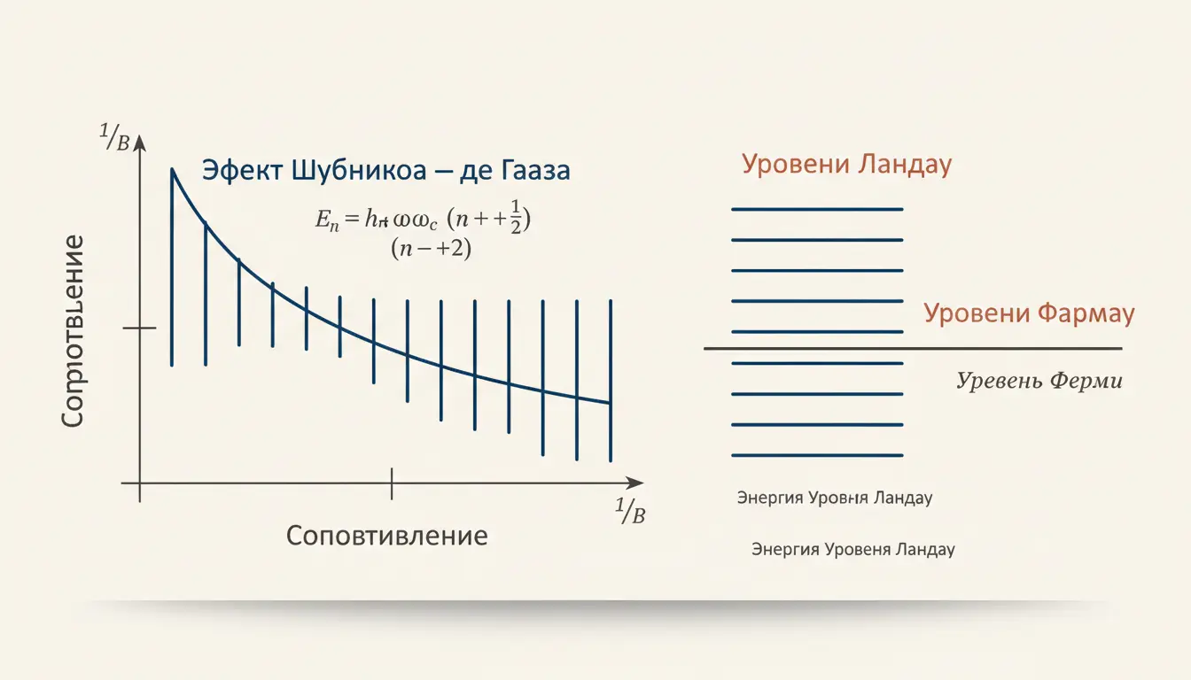 Эффект Шубникова и де Гааза: осцилляции в магнитном поле