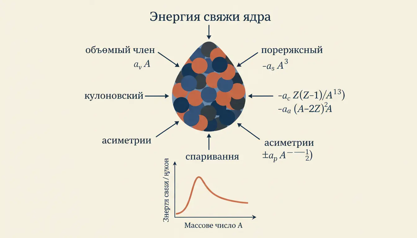 Формула Вайцзеккера для энергии связи: разбор