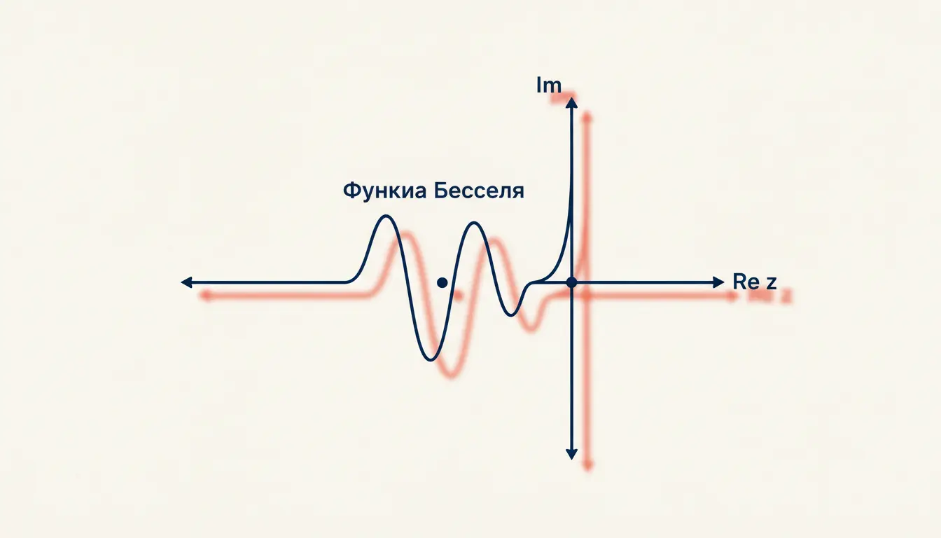Функция Бесселя комплексный аргумент: J_ν(z) в плоскости