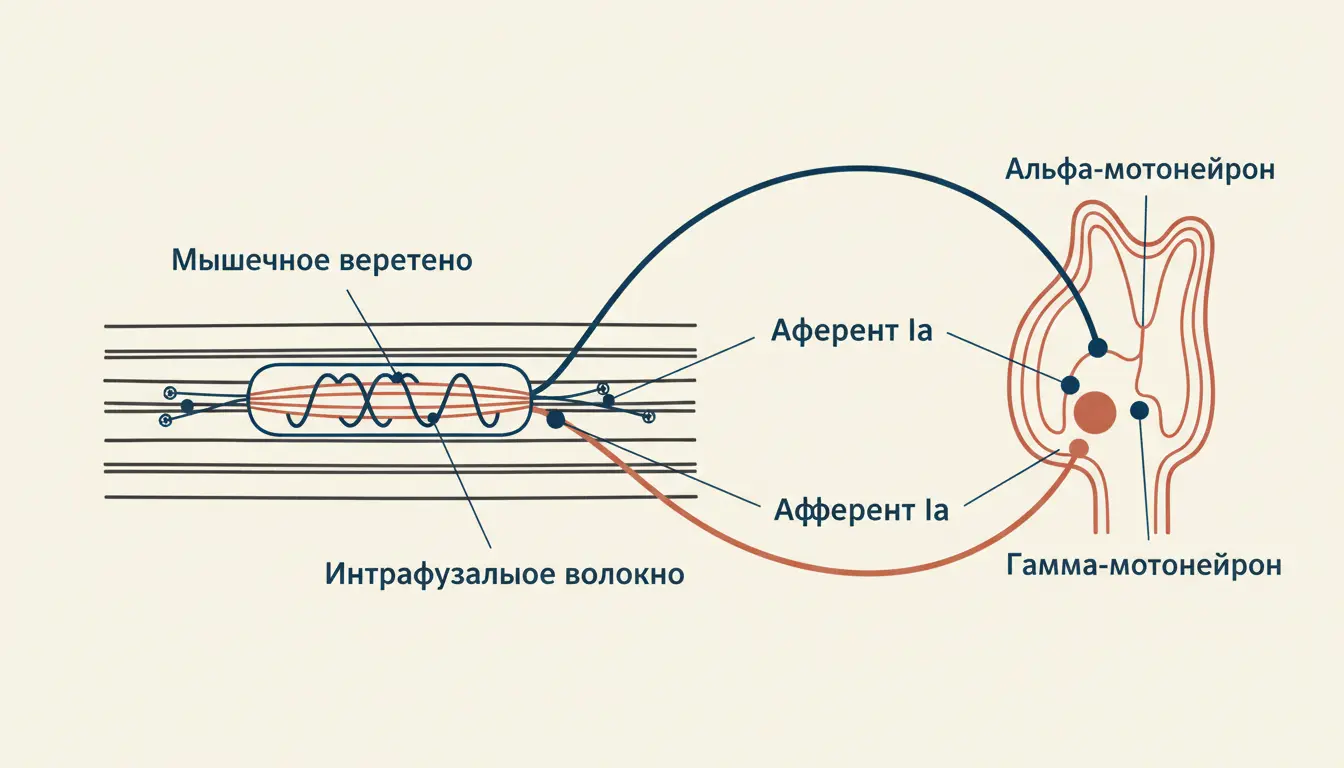 Гамма-мотонейроны и мышечное веретено: как работает рефлекс
