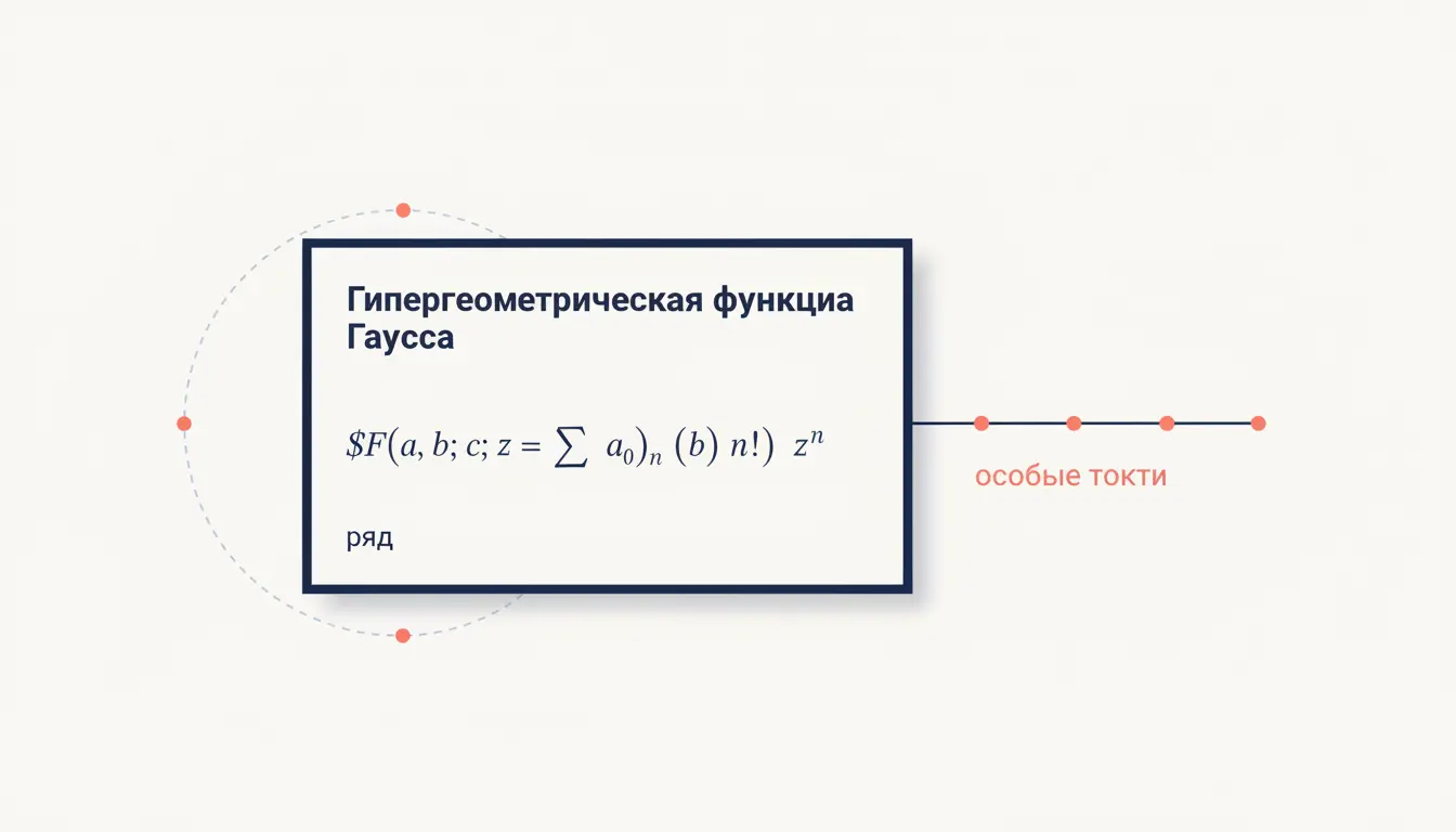 Гипергеометрическая функция Гаусса: ряд и уравнение