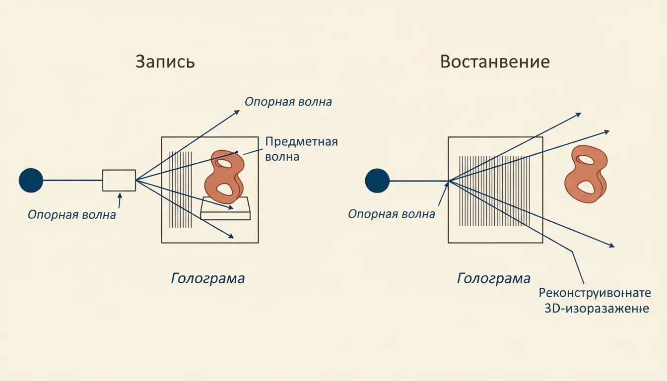 Голография: принцип записи и восстановления
