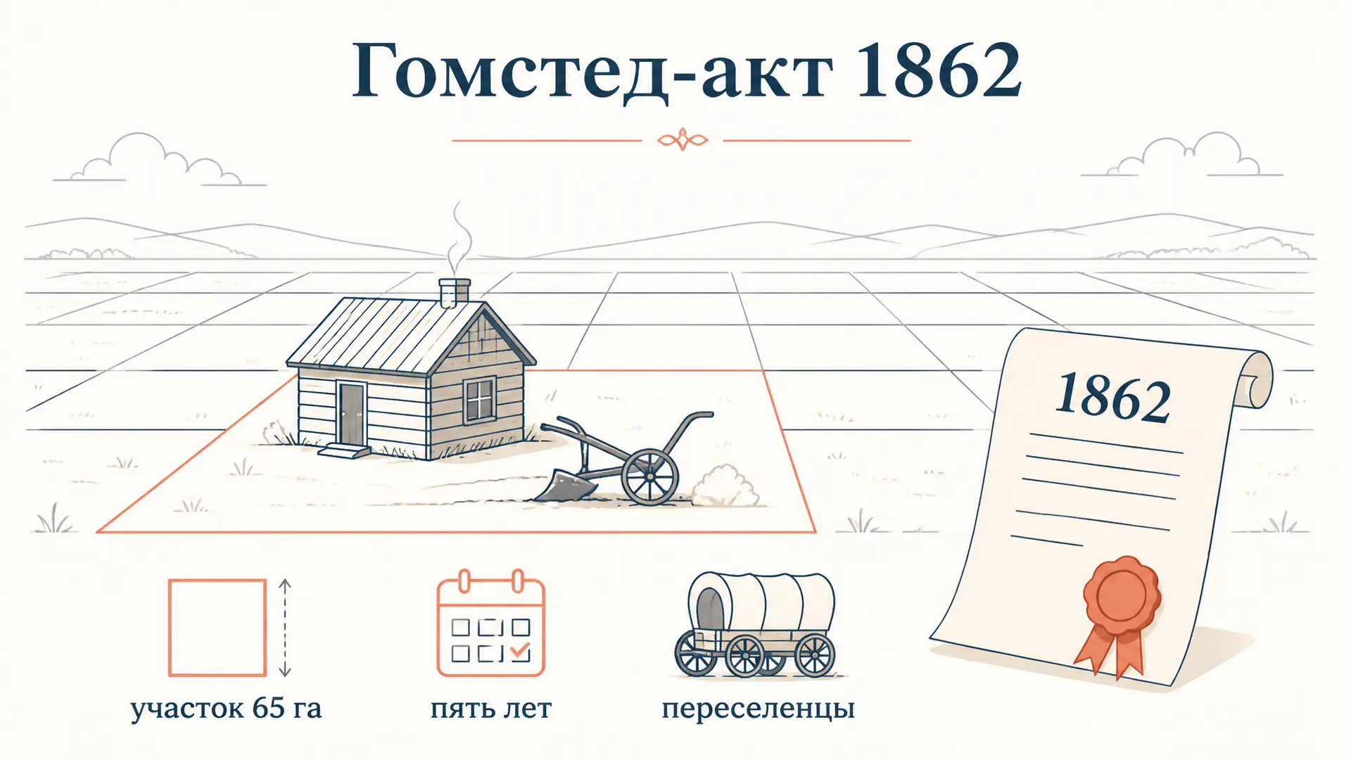 Гомстед-акт 1862: суть закона, условия и последствия