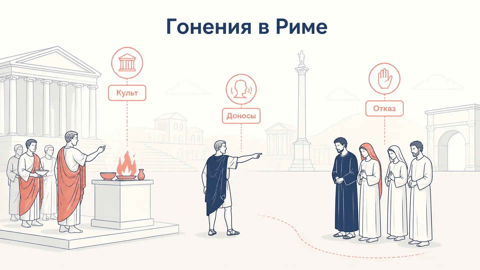 Гонения на христиан в Риме: причины и этапы