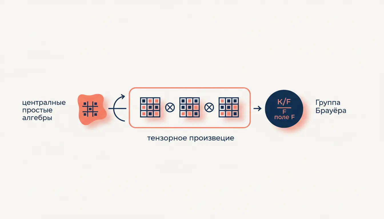 Группа Брауэра: центральные простые алгебры