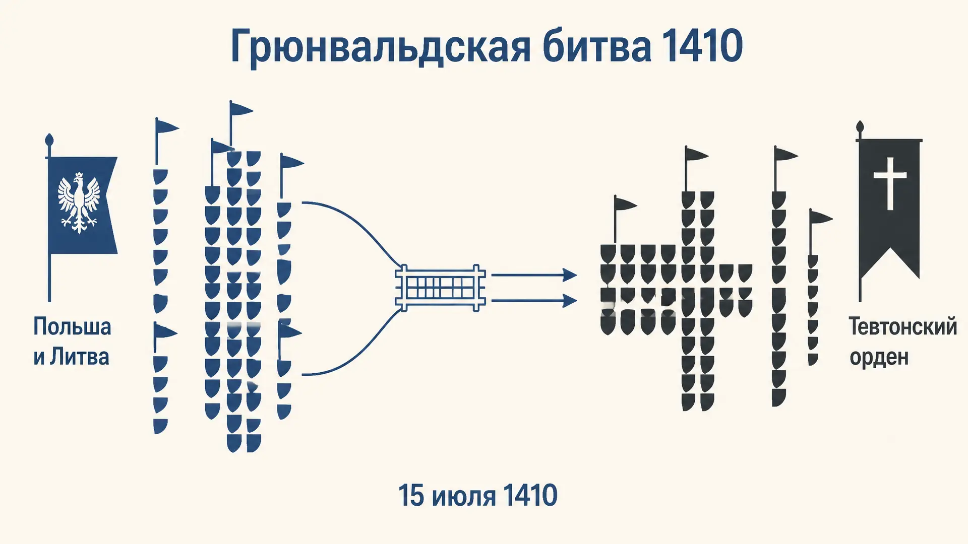 Грюнвальдская битва 1410: ход и итоги