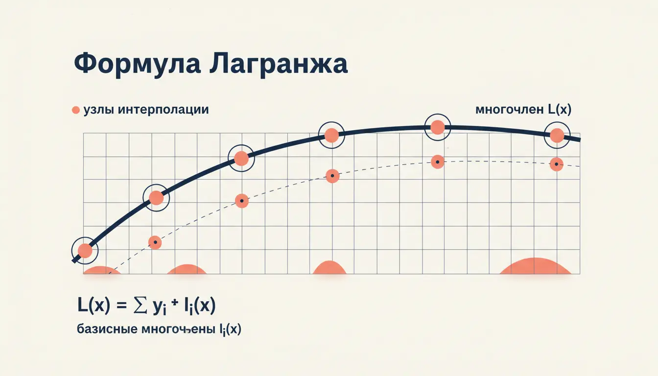 Интерполяционная формула Лагранжа: узлы и базисные полиномы