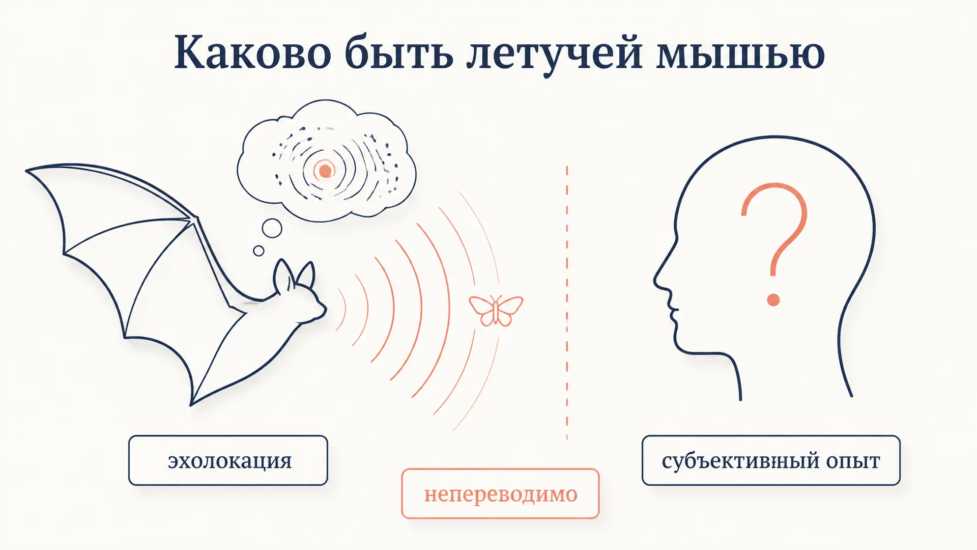 Каково быть летучей мышью: аргумент Нагеля