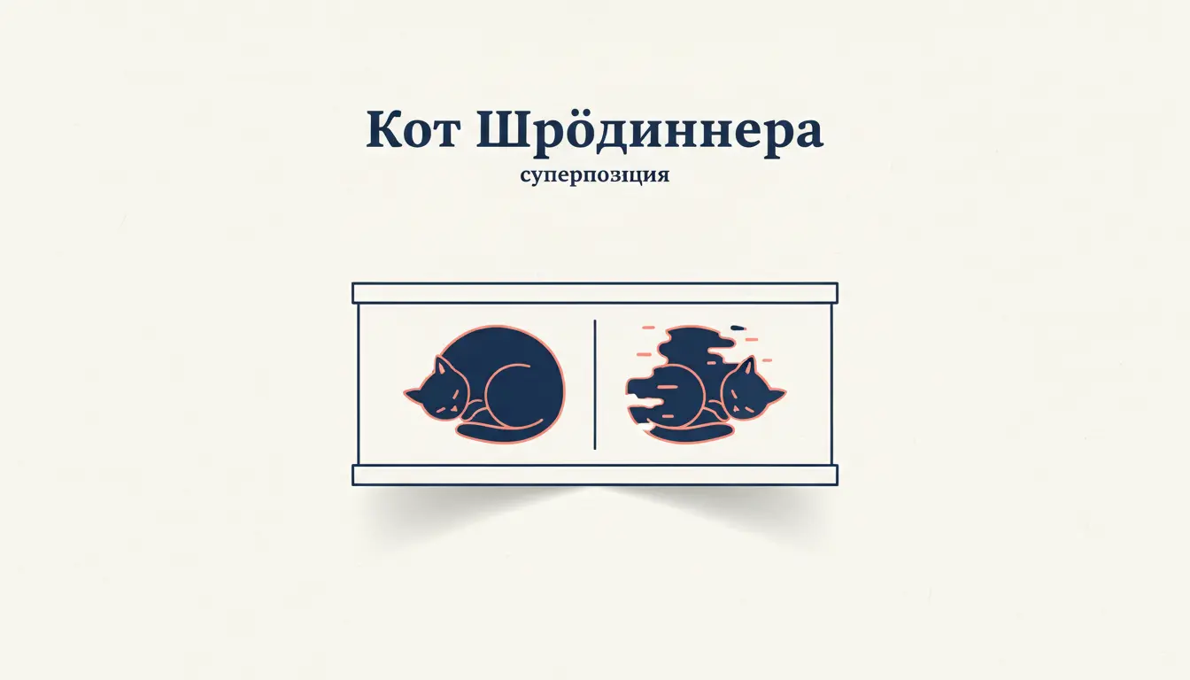 Кот Шрёдингера: суперпозиция и парадокс измерения