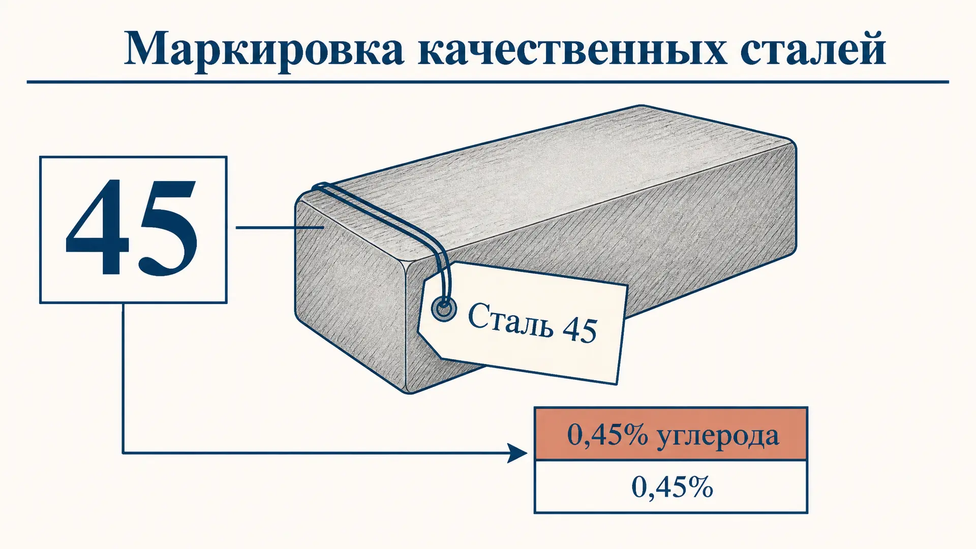 Маркировка качественных сталей: разбор Стали 45