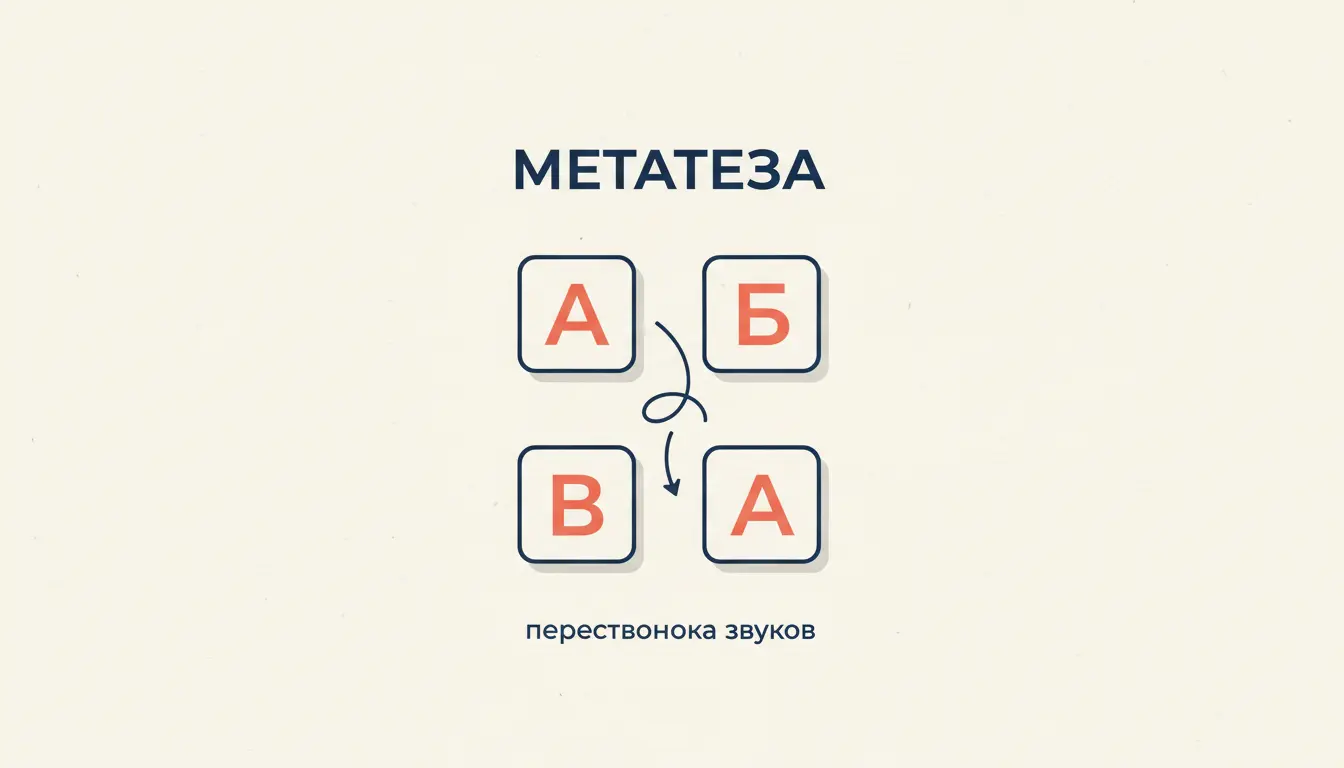 Метатеза в фонетике: перестановка звуков и её примеры