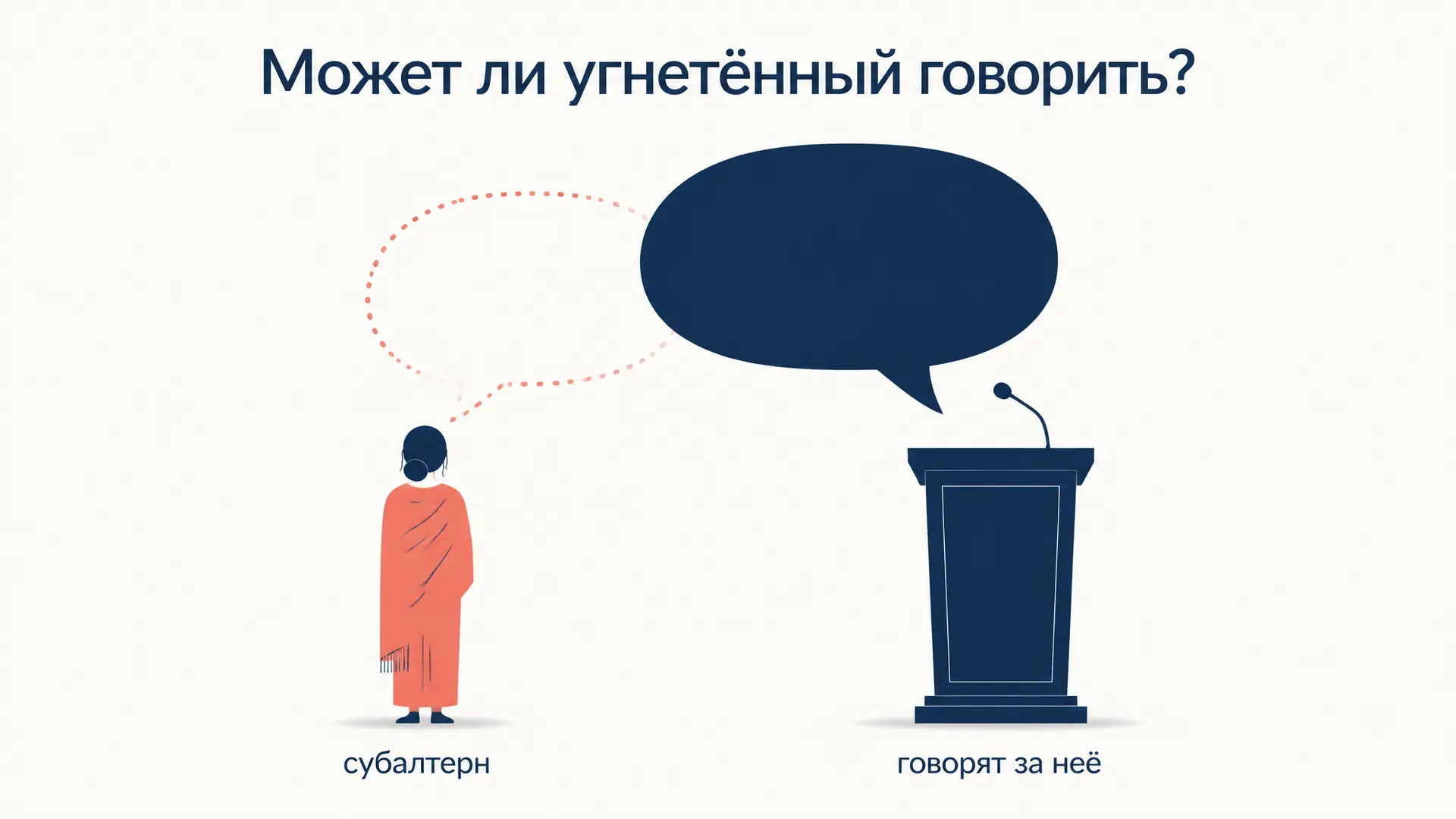 Может ли угнетённый говорить: эссе Спивак о субалтерне