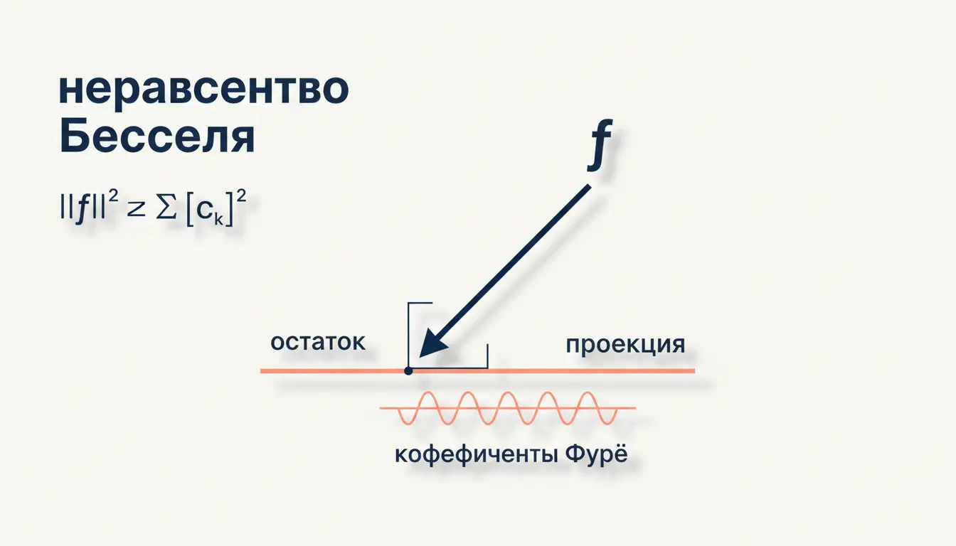 Неравенство Бесселя: ряд Фурье и оценка коэффициентов