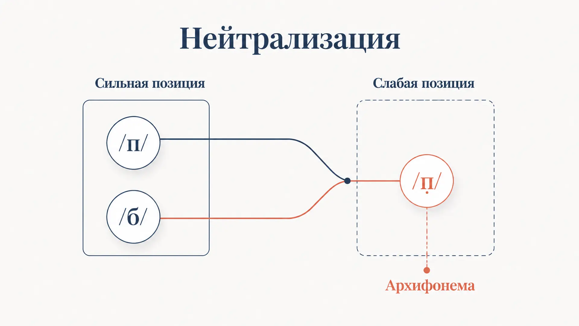 Нейтрализация фонологической оппозиции: архифонема