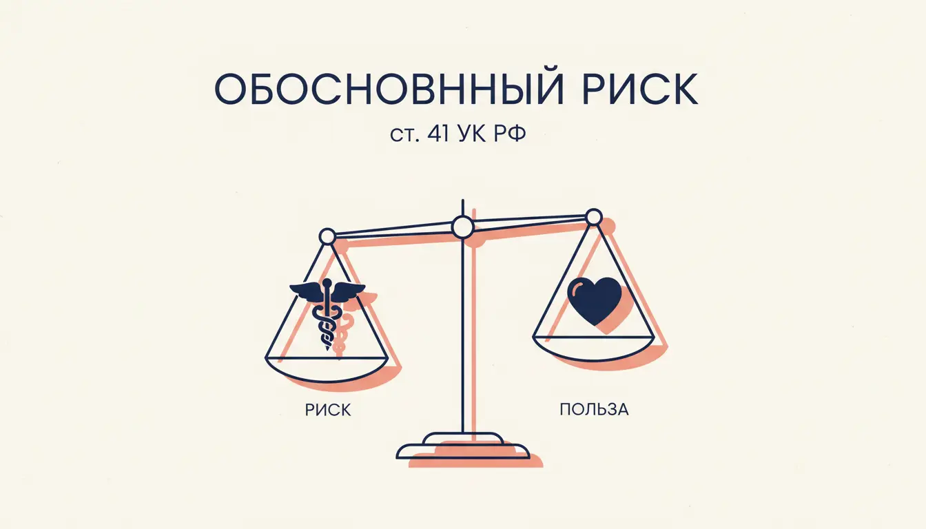 Обоснованный риск в медицине: ст. 41 УК РФ на практике