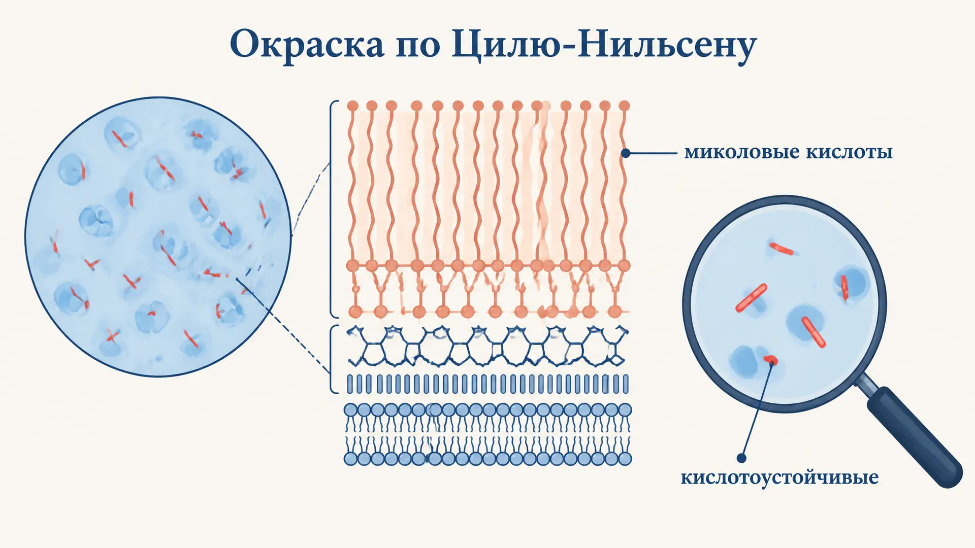 Окраска по Цилю-Нильсену: метод выявления кислотоустойчивых