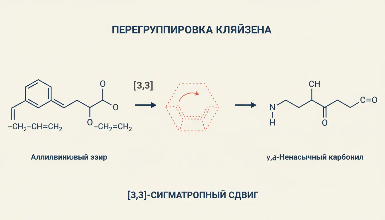 Перегруппировка Кляйзена: [3,3]-сигматропный сдвиг