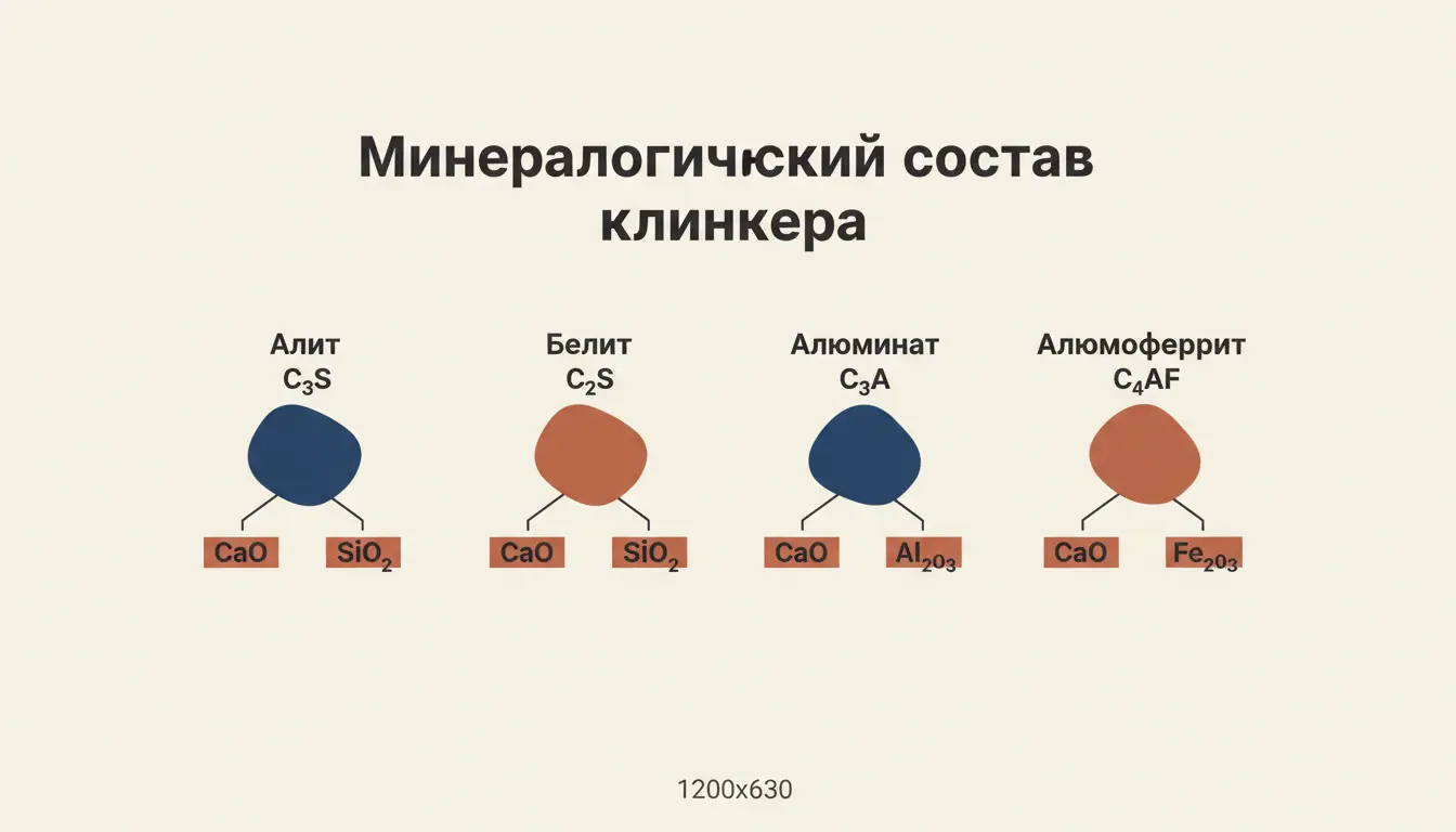 Портландцементный клинкер: минералогический состав