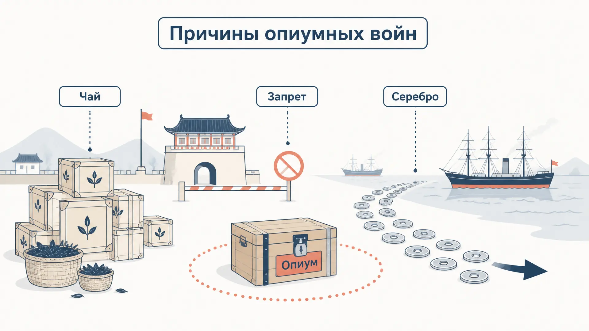 Причины опиумных войн: торговля и давление