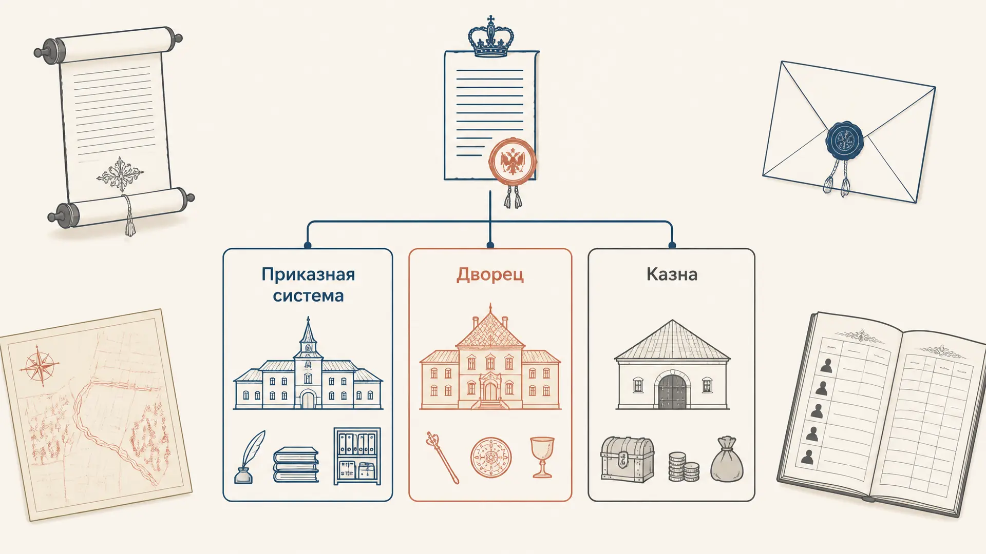 Приказная система: управление Московским государством