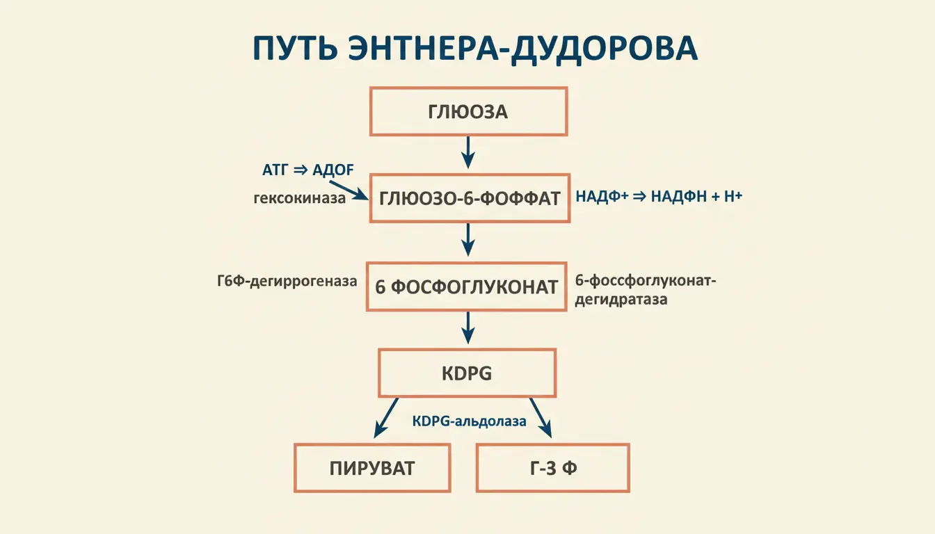 Путь Энтнера-Дудорова: альтернативный гликолиз у бактерий