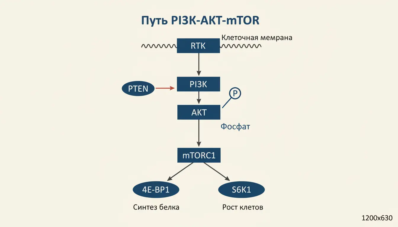 Путь PI3K-AKT-mTOR: каскад роста, выживания и онкогенеза