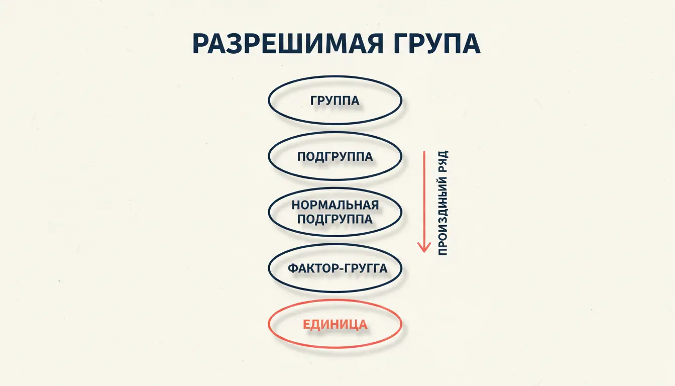Разрешимая группа: производный ряд и теория Галуа