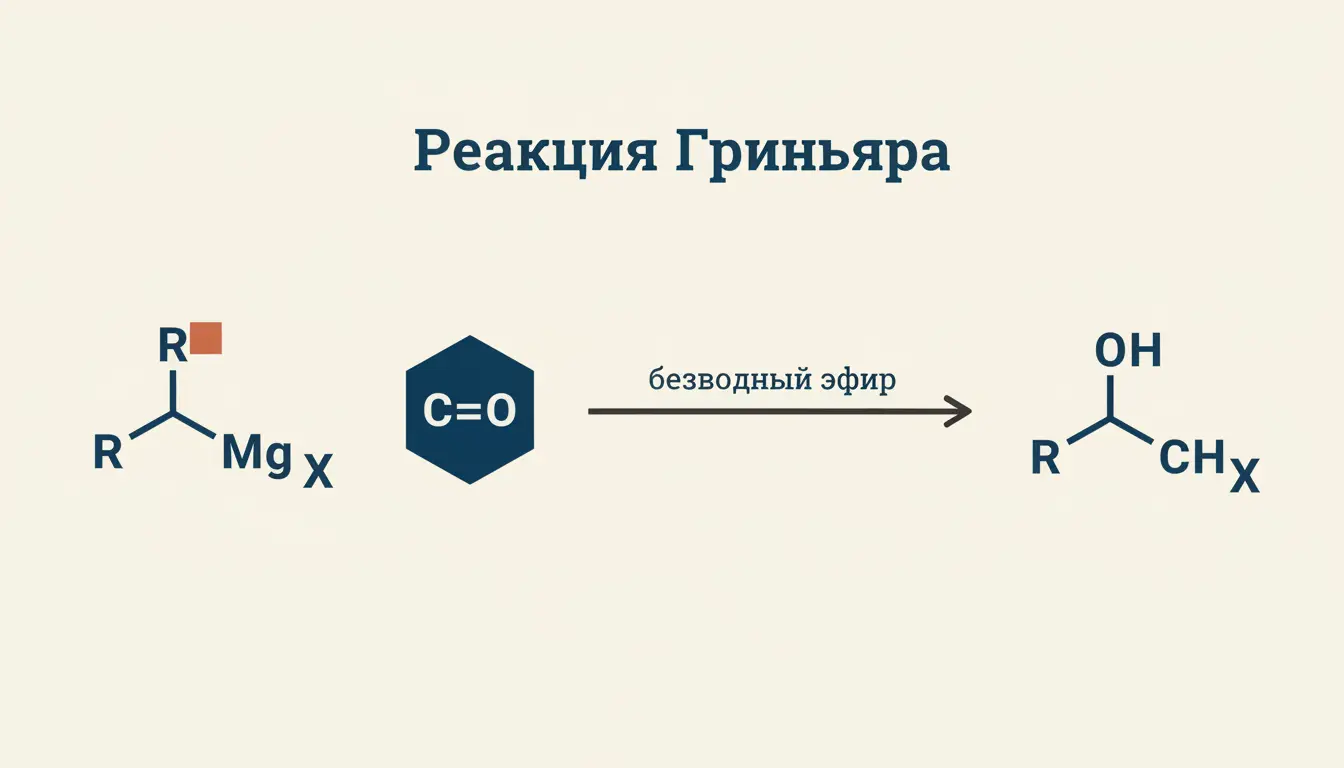 Реакция Гриньяра: механизм нуклеофильного присоединения
