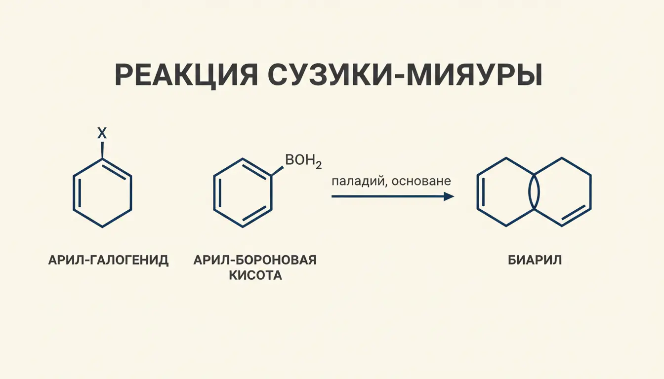 Реакция Сузуки-Мияуры: Pd-сочетание с бороновыми кислотами