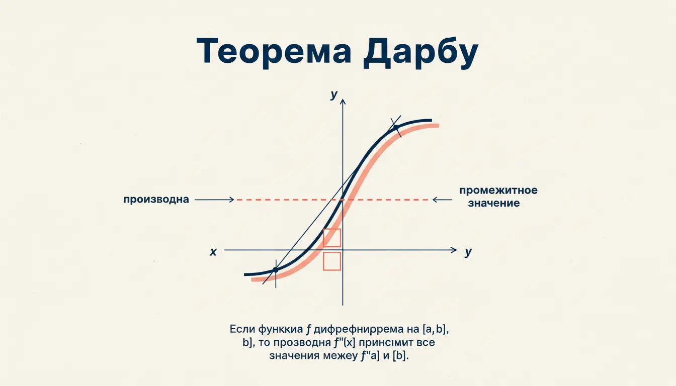 Теорема Дарбу о промежуточном значении производной