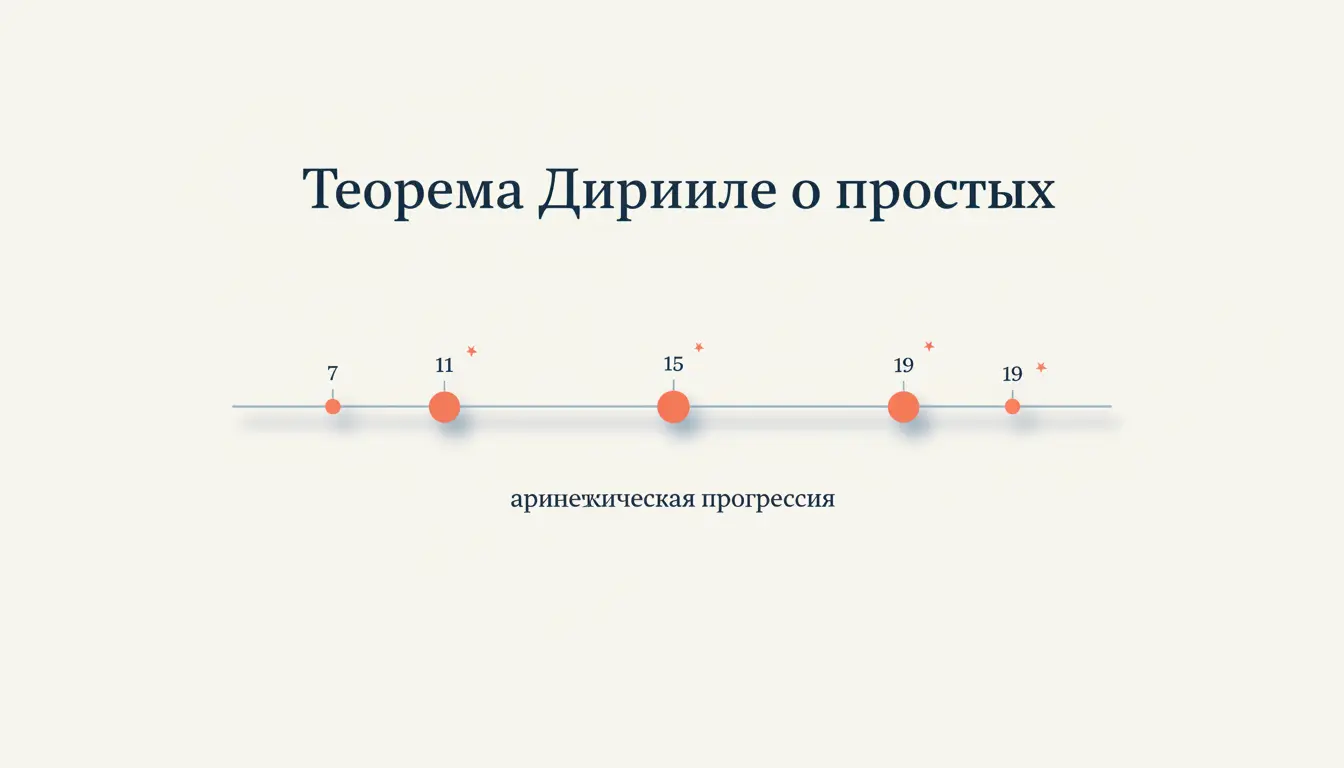 Теорема Дирихле о простых в арифметической прогрессии