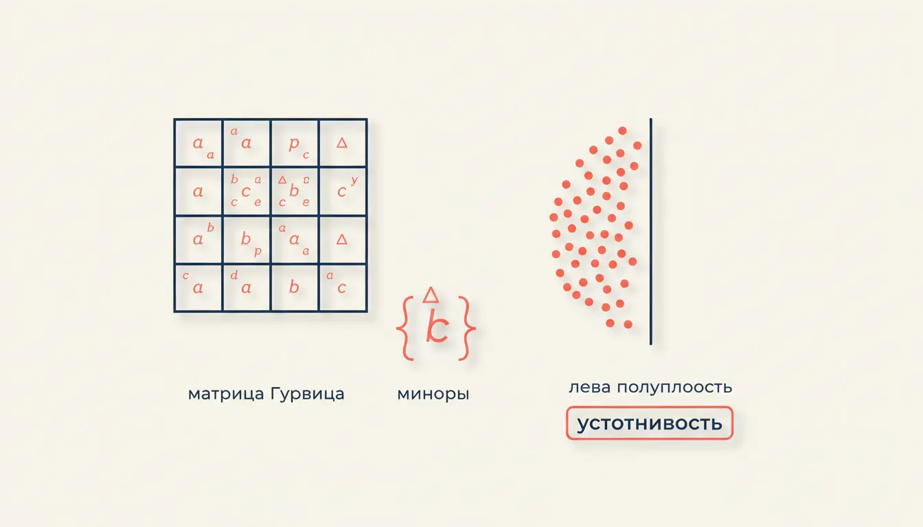 Теорема Гурвица: критерий устойчивости полинома