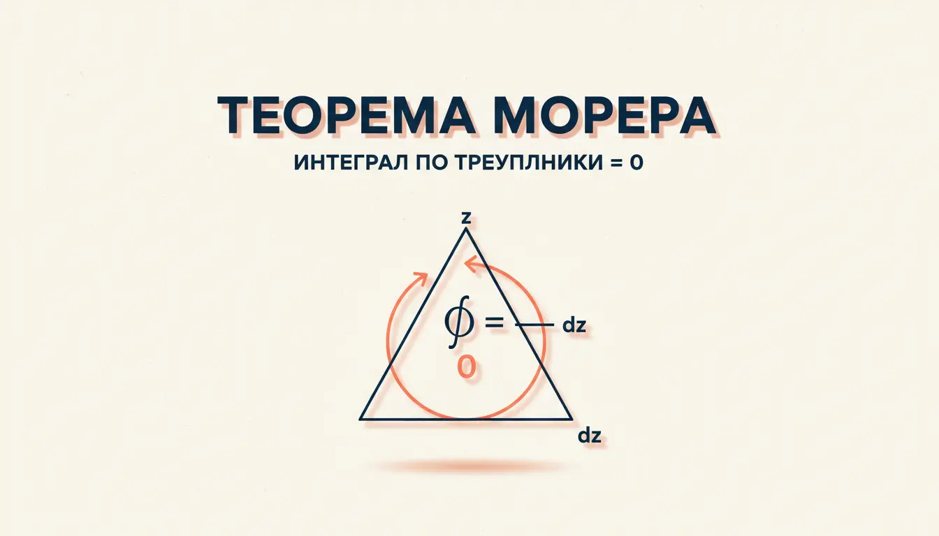 Теорема Морера: обратная к теореме Коши для голоморфности