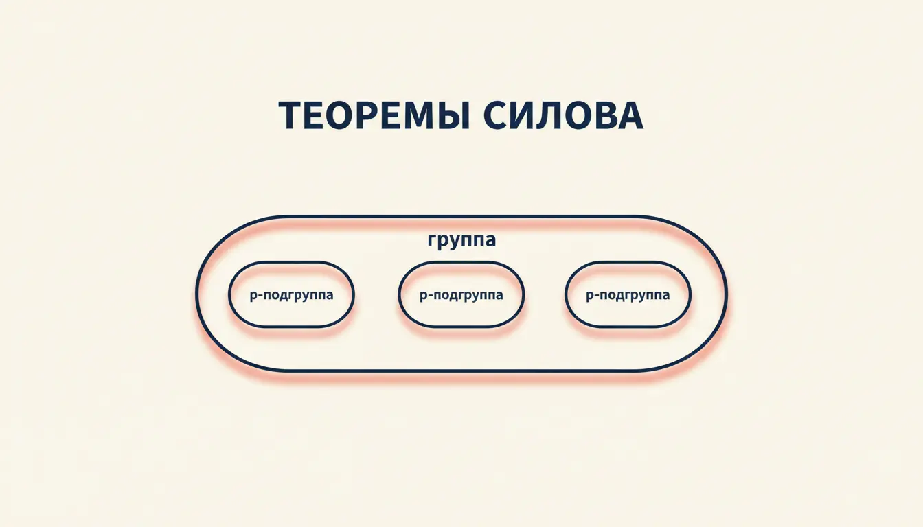 Теоремы Силова: существование, сопряжённость, число подгрупп