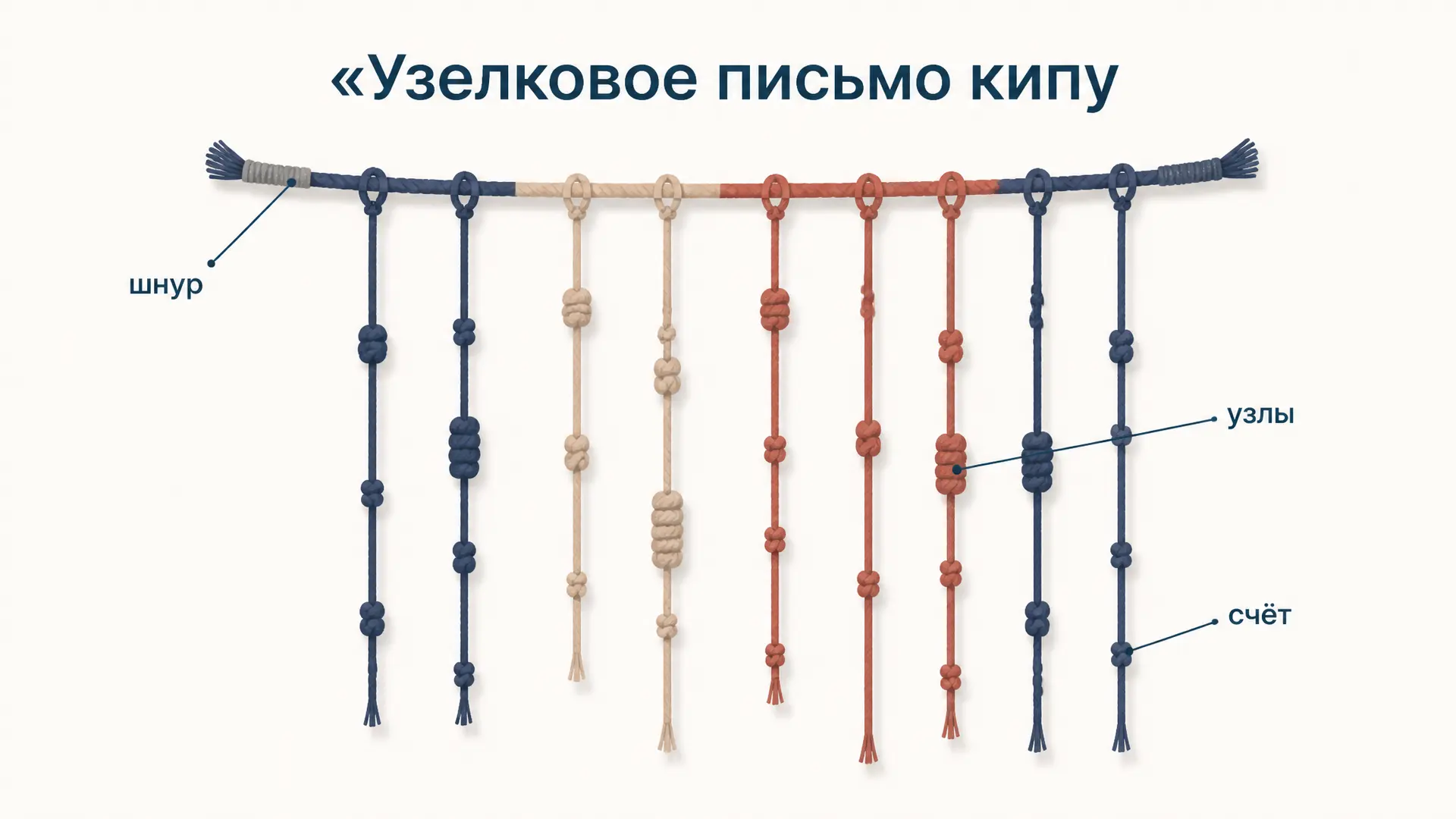Узелковое письмо кипу: как читали узлы инков