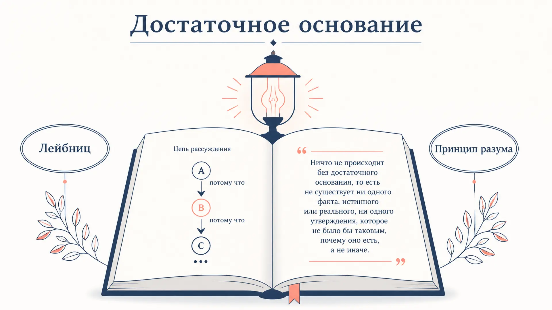Закон достаточного основания Лейбница: принцип и логика